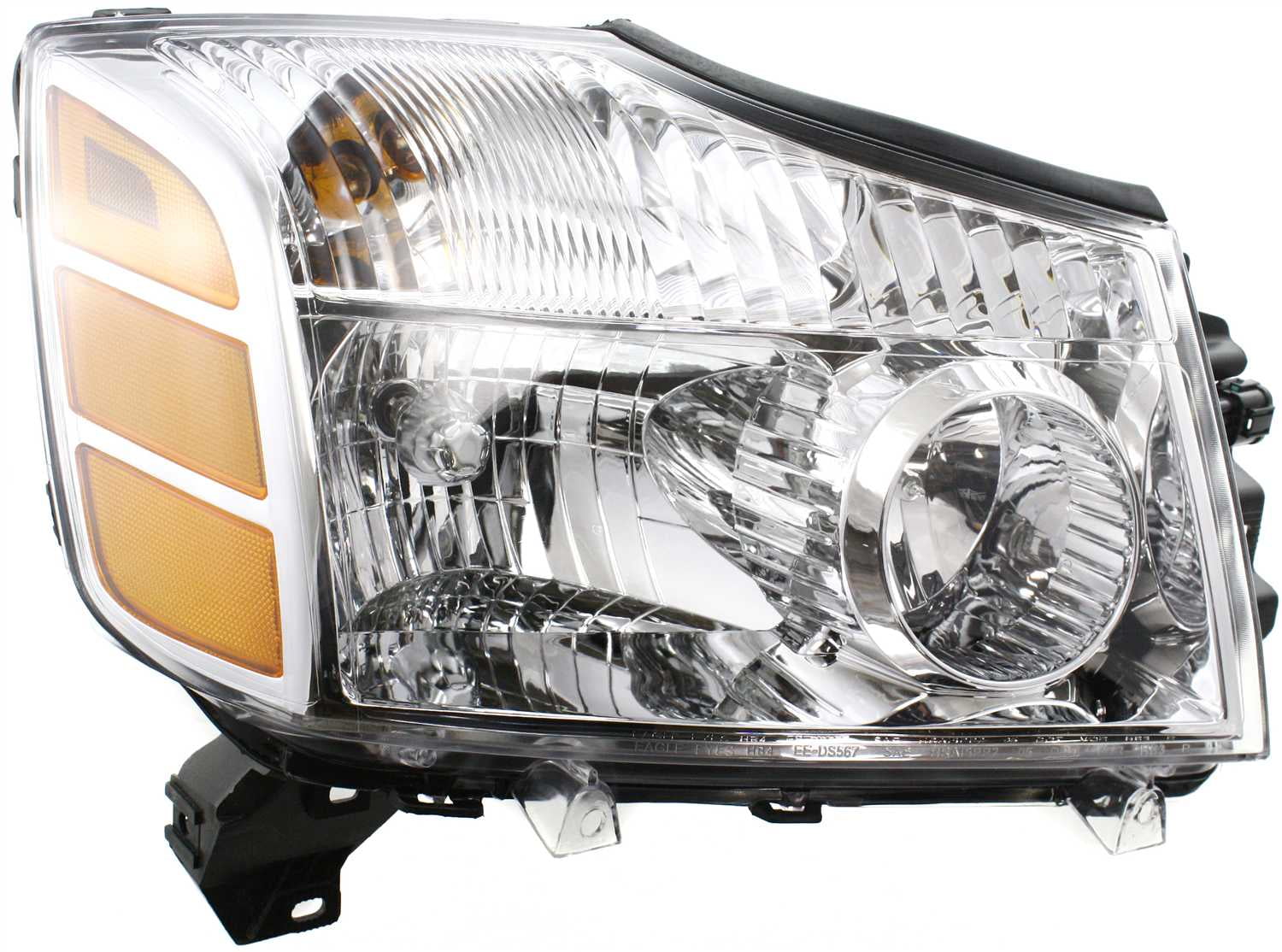Headlight Compatible With 2004-2007 Nissan Titan 2005-2007 Armada Right Passenger Halogen With bulb(s)