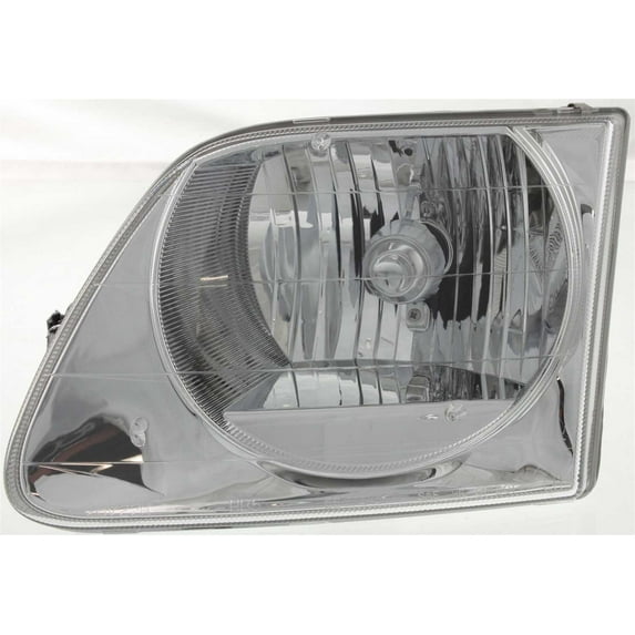 Headlight Compatible With 2004 Ford F-150 Heritage 1997-1999 F-250 Left Driver Halogen With bulb(s)