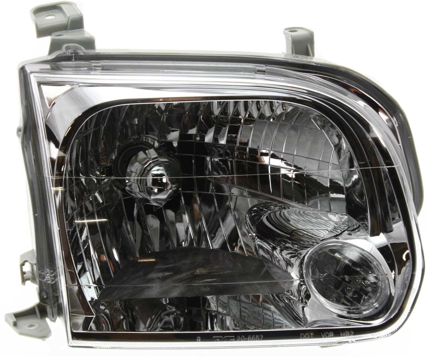 Headlight Compatible With 2005-2006 Toyota Tundra 2005-2007 Sequoia Right Passenger Halogen With bulb(s)