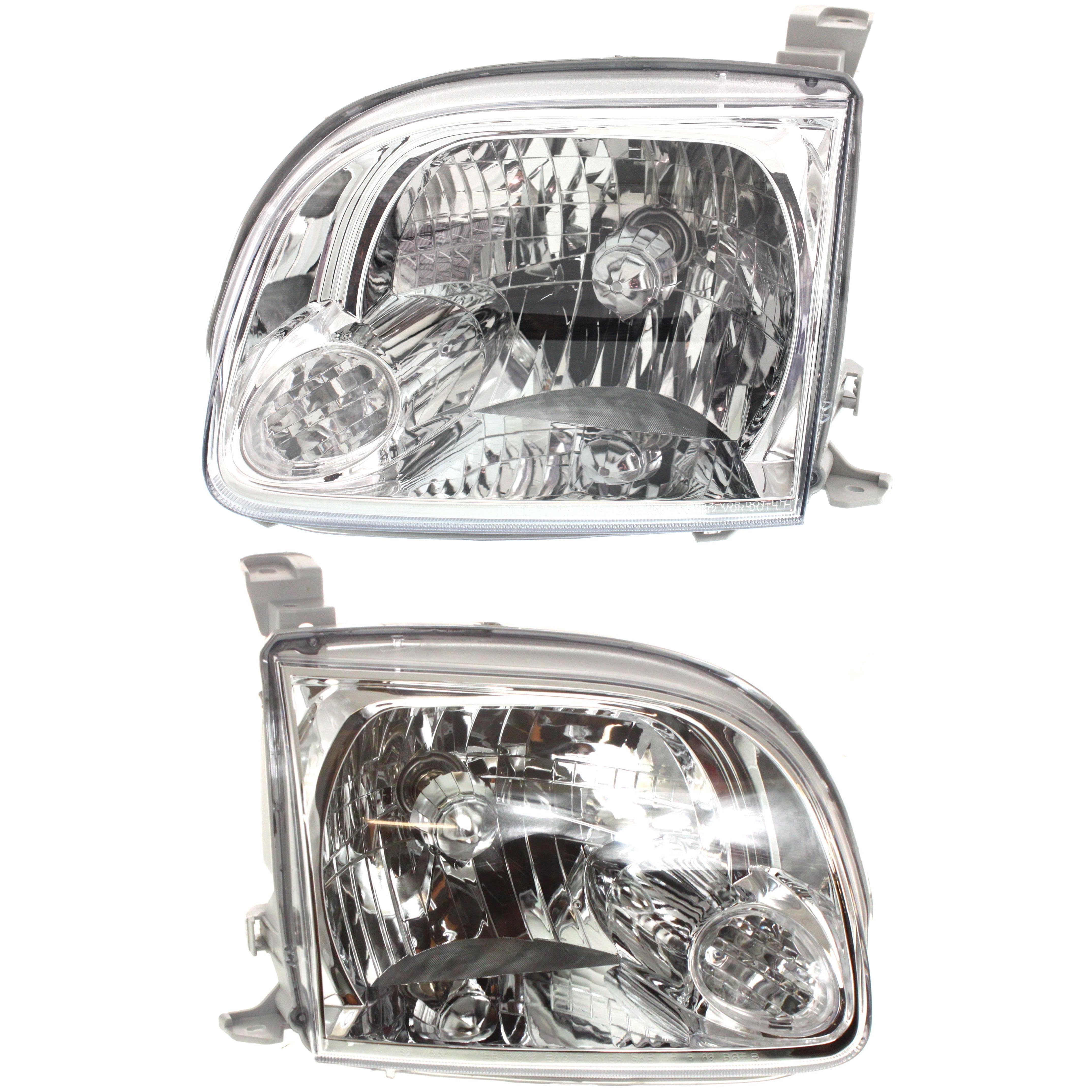 Headlight Compatible With 2005-2006 Toyota Tundra SET of 2 Left Driver and Right Passenger Side Halogen With bulb(s)