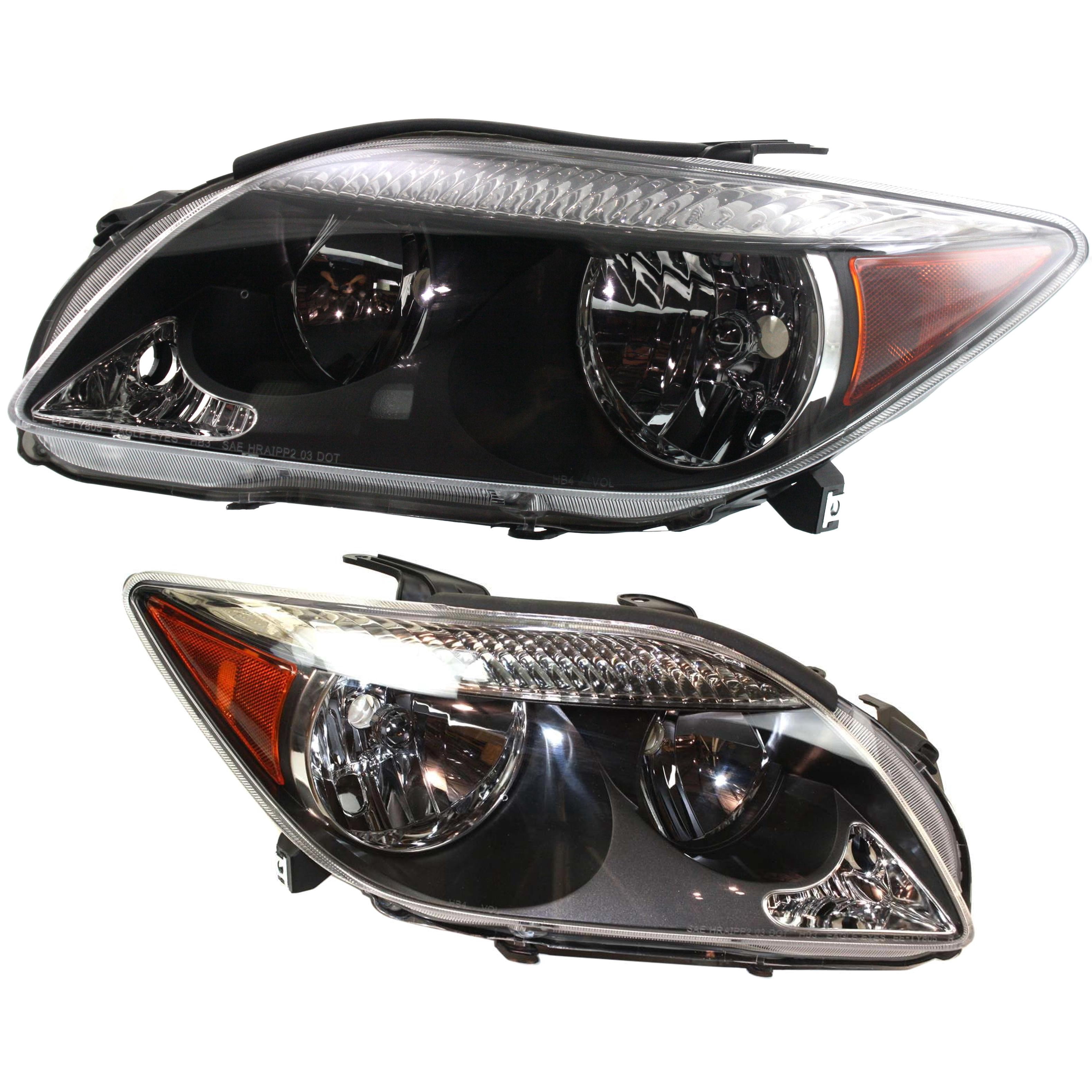 Headlight Compatible With 2005-2007 Scion tC SET of 2 Left Driver and Right Passenger Side Halogen