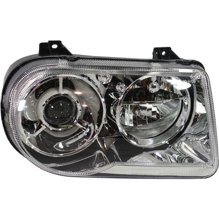 Headlight Compatible With 2005-2010 Chrysler 300 Right Passenger Halogen With bulb(s)