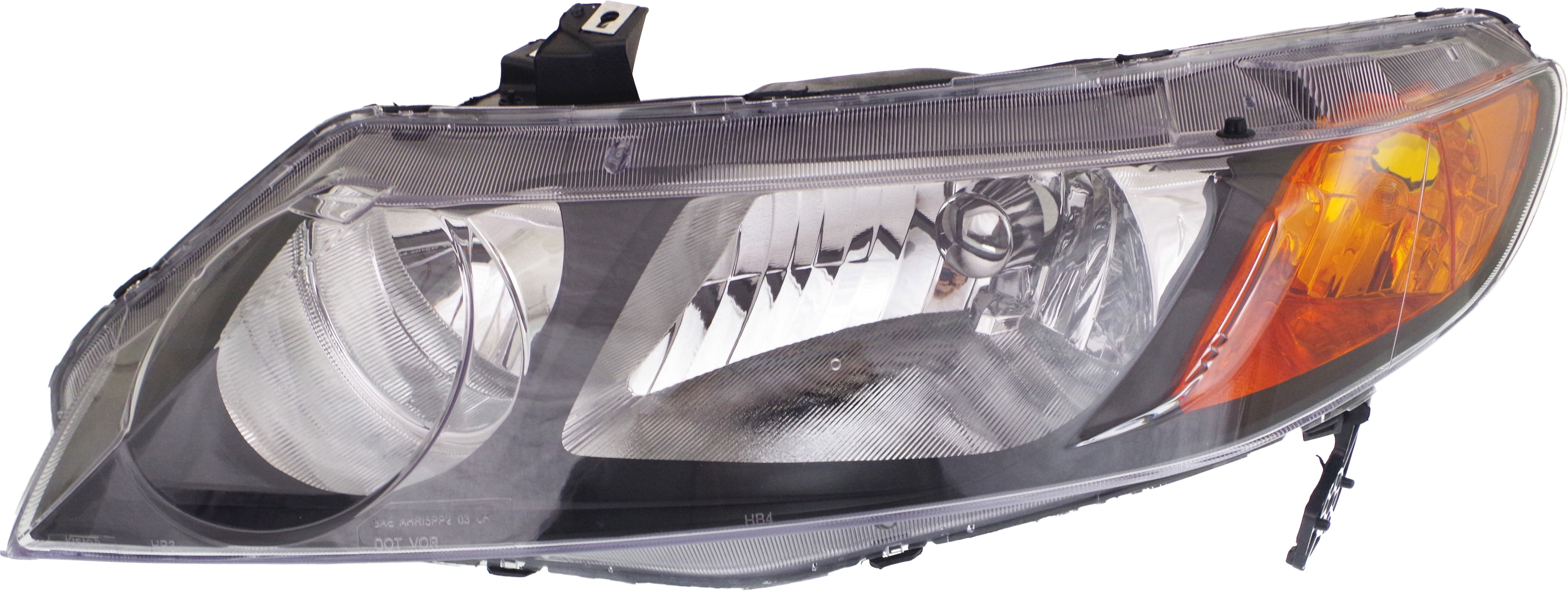 Headlight Compatible With 2006-2008 Honda Civic Left Driver Halogen