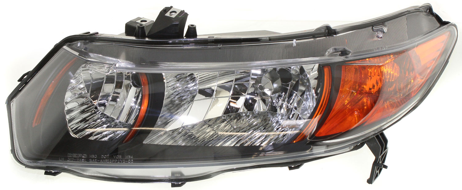 Headlight Compatible With 2006-2009 Honda Civic Left Driver Halogen