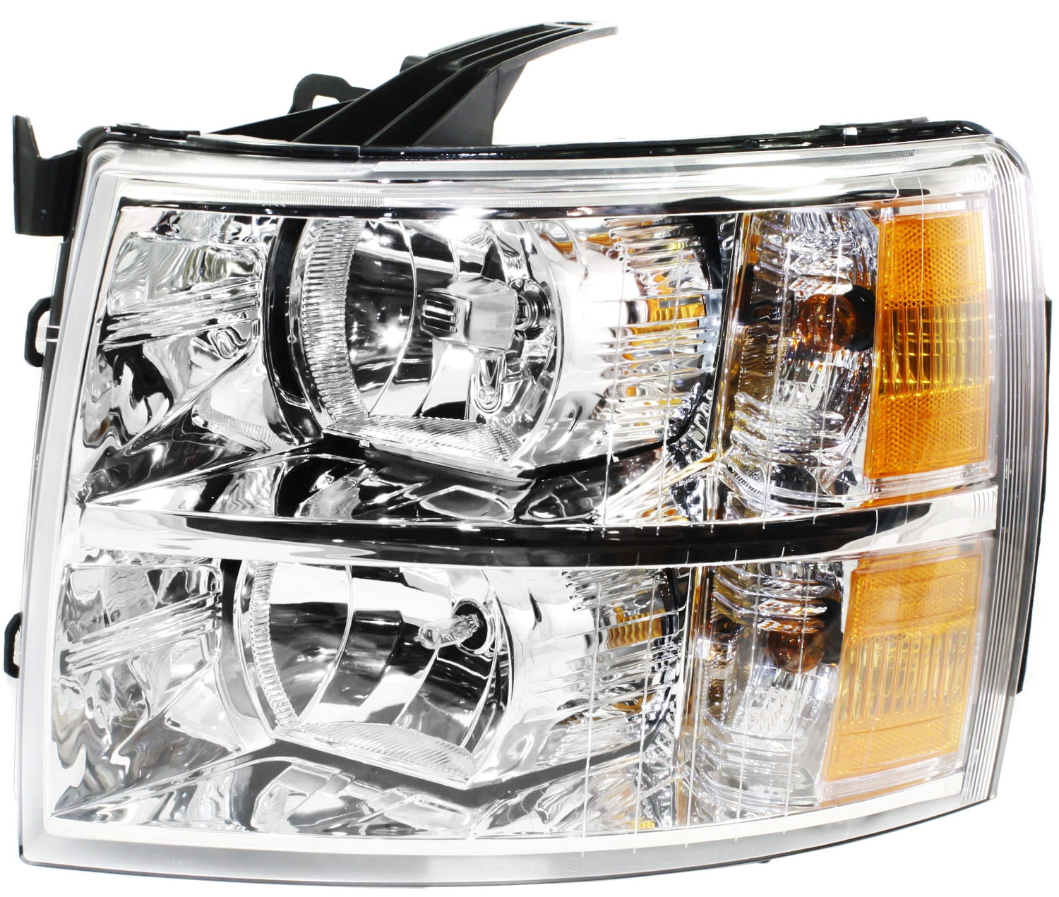 Headlight Compatible With 2007-2014 Chevrolet Silverado 3500 HD 2500 Left Driver Halogen With bulb(s)