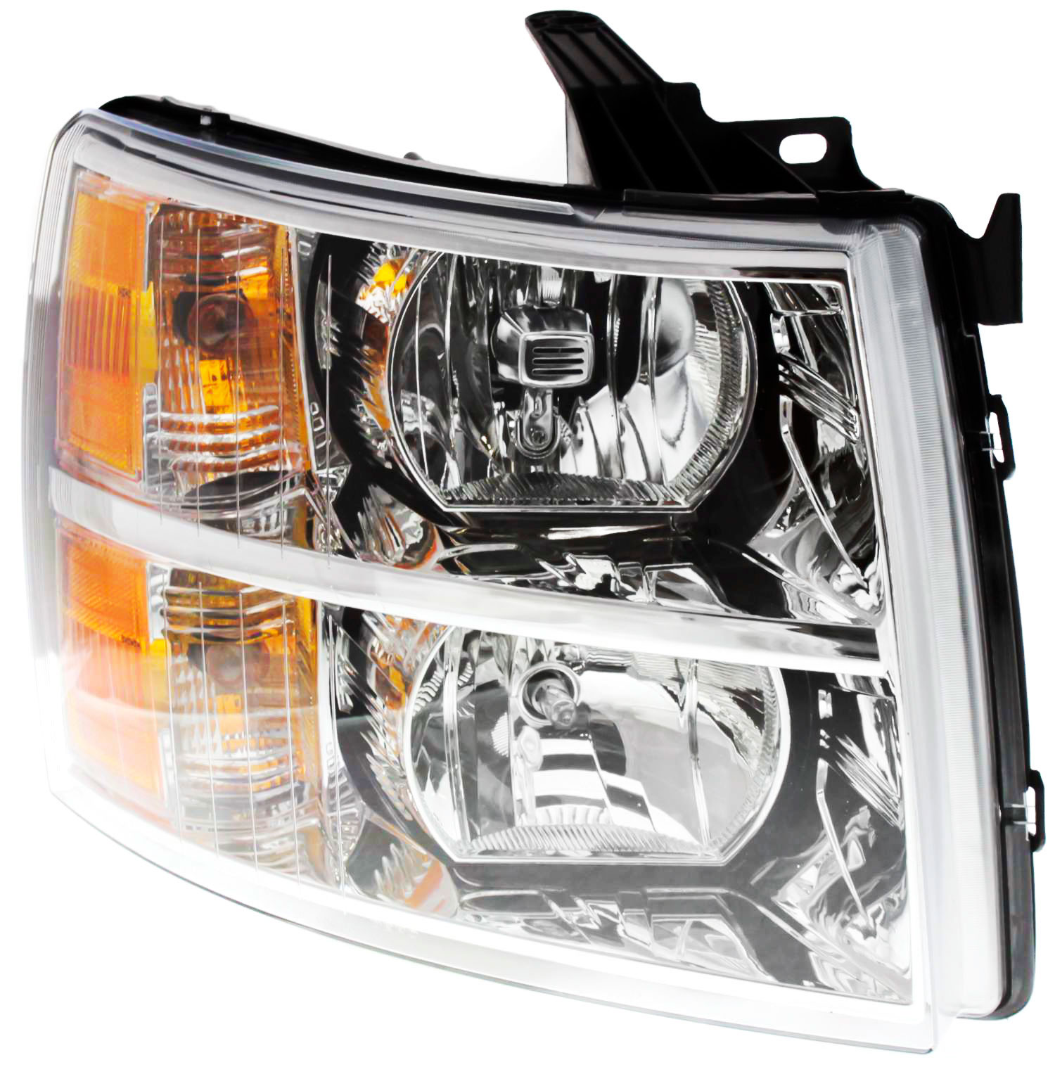 Headlight Compatible With 2007-2014 Chevrolet Silverado 3500 HD 2500 Right Passenger Halogen With bulb(s)