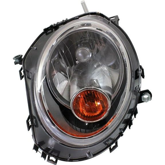 Headlight Compatible With 2007-2015 Mini Cooper Left Driver Halogen With bulb(s)