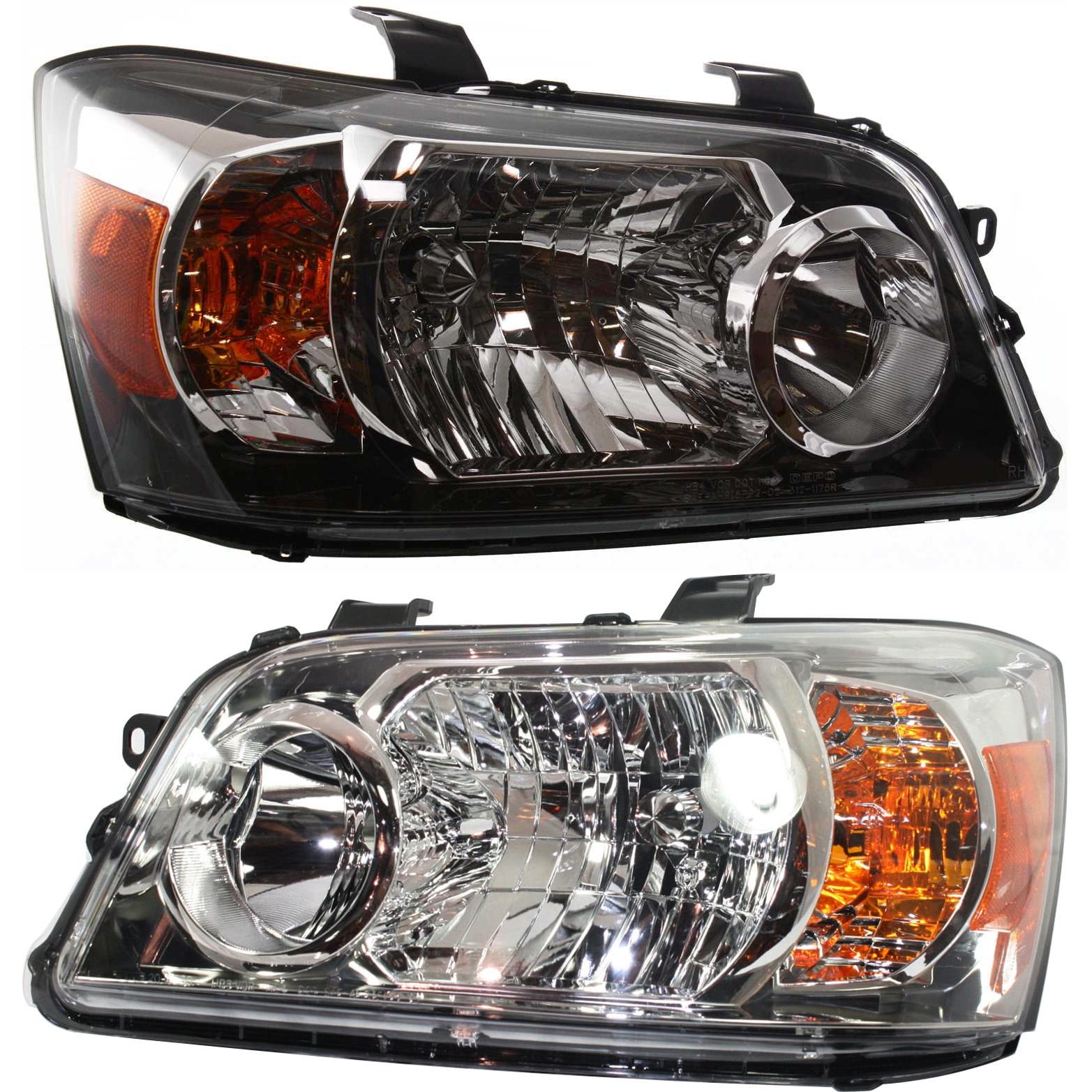 Headlight Compatible With 2007 Toyota Highlander SET of 2 Left Driver and Right Passenger Side Halogen