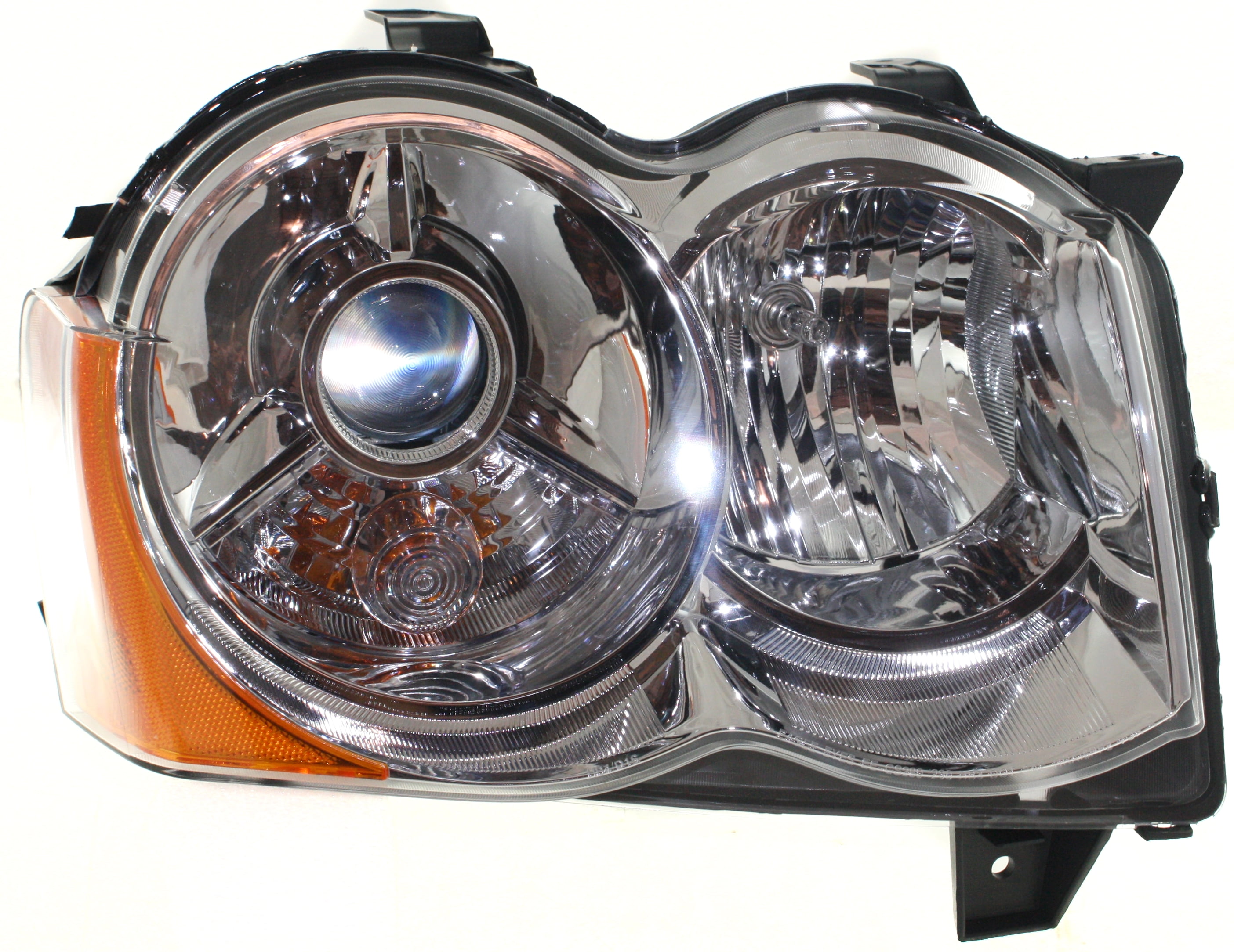ZMAUTOPARTS Replacement Headlights Lamps Black w/6.25