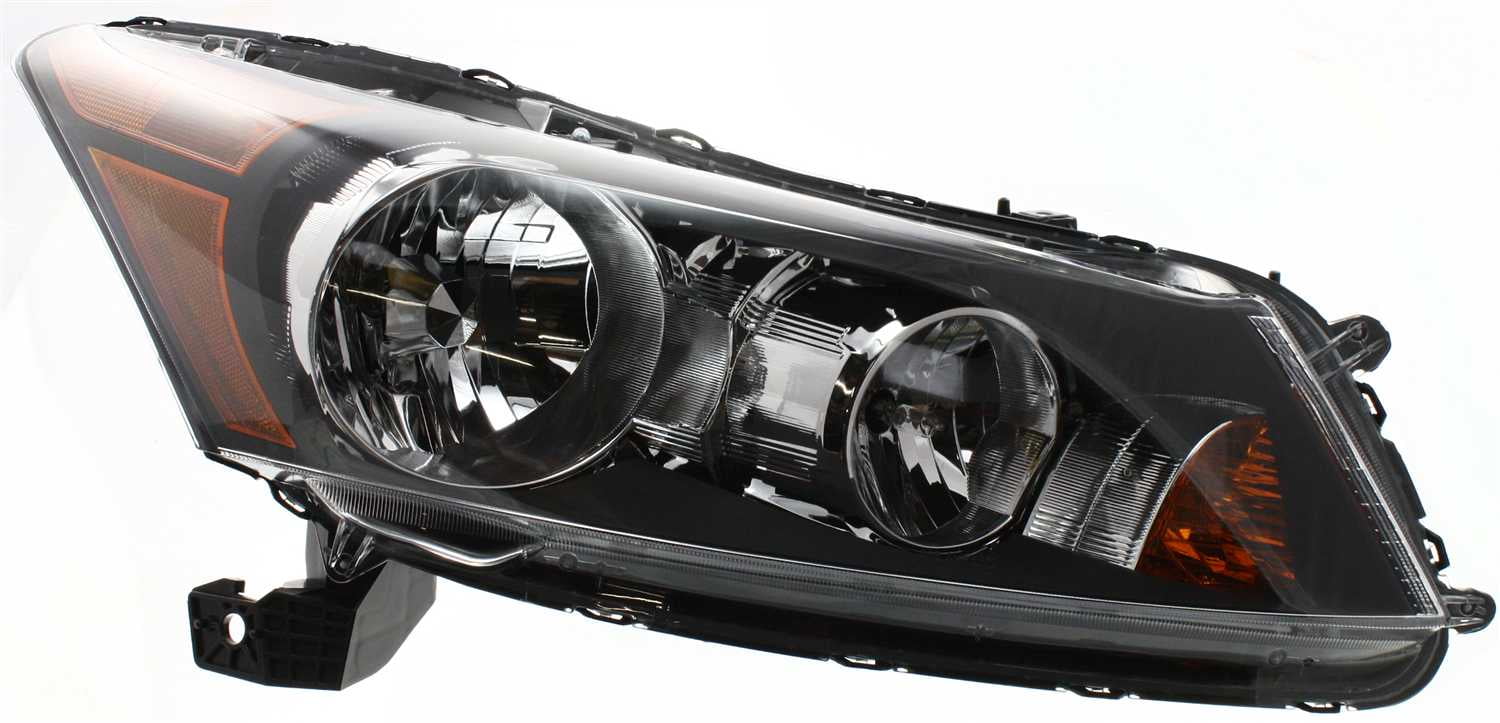 Headlight Compatible With 2008-2012 Honda Accord Right Passenger Halogen With bulb(s)