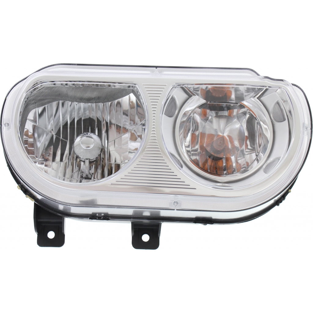 Headlight Compatible With 2008-2014 Dodge Challenger Right Passenger Halogen With bulb(s)
