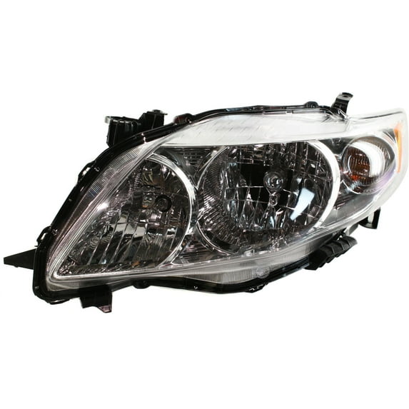 Headlight Compatible With 2009-2010 Toyota Corolla Left Driver Halogen With bulb(s)