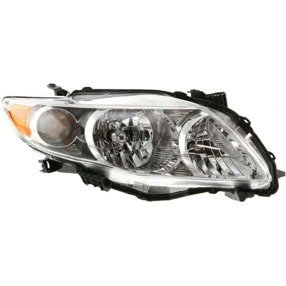 Headlight Compatible With 2009-2010 Toyota Corolla Right Passenger Halogen With bulb(s)