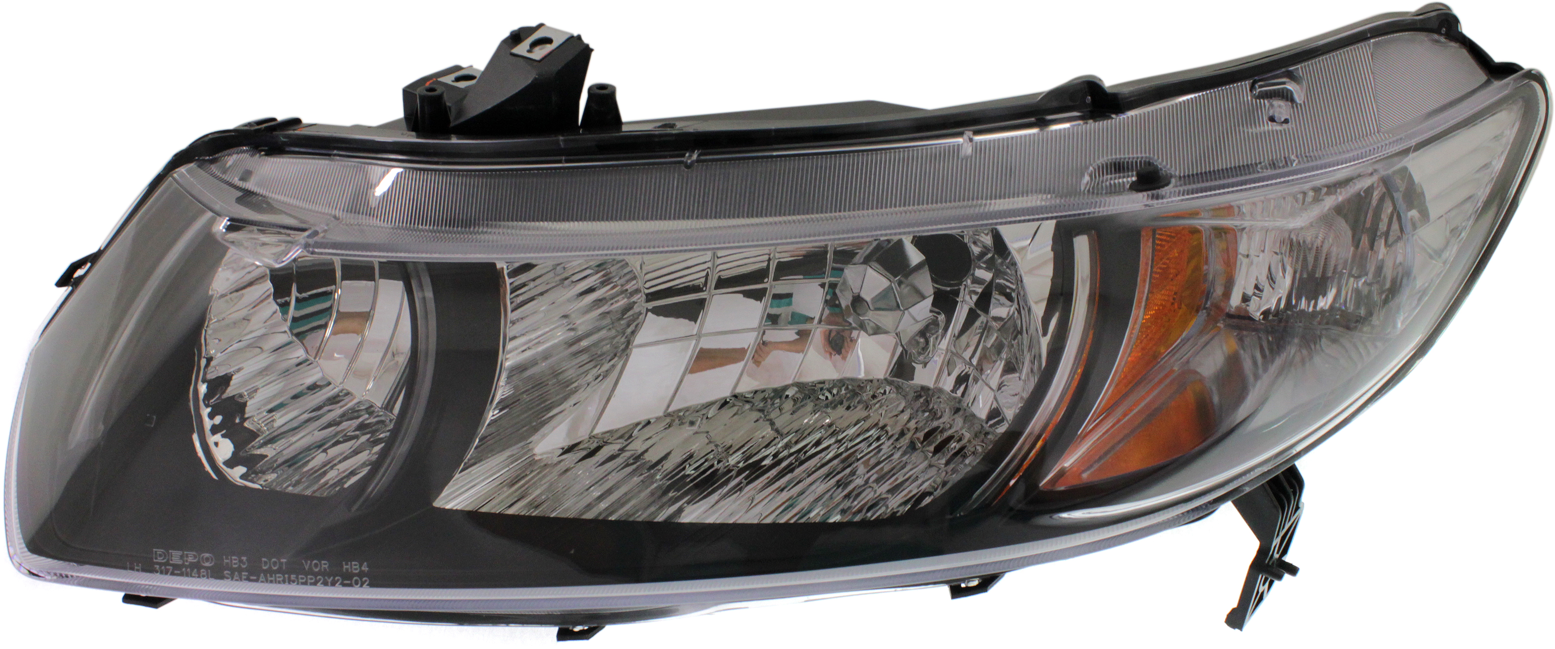 Headlight Compatible With 2010-2011 Honda Civic Left Driver Halogen
