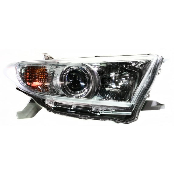 Headlight Compatible With 2010 Toyota Highlander Right Passenger Halogen With bulb(s)
