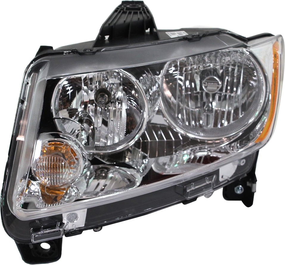 Headlight Compatible With 2011-2013 Jeep Compass Left Driver Halogen With bulb(s)