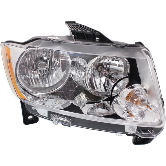 Headlight Compatible With 2011-2013 Jeep Grand Cherokee Right Passenger Halogen With bulb(s)