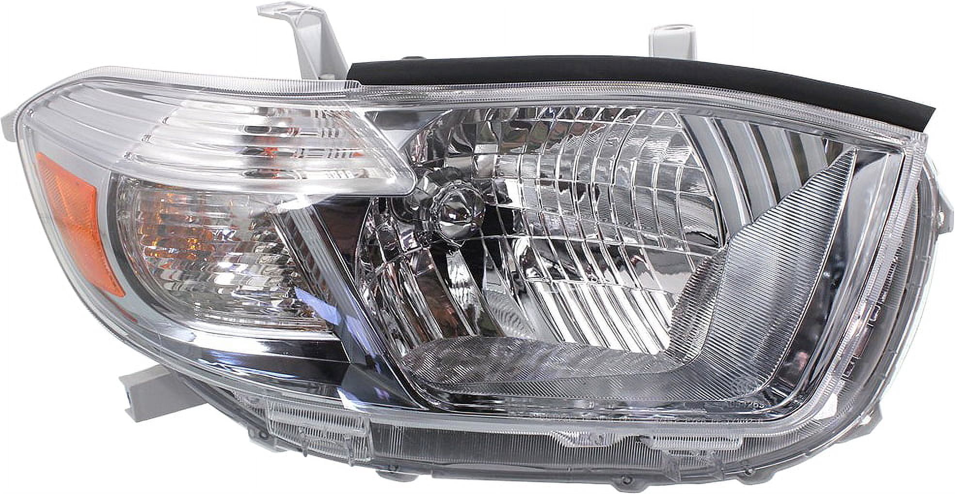 Headlight Compatible With 2011-2013 Toyota Highlander Right Passenger Halogen With bulb(s)