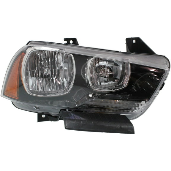 Headlight Compatible With 2011-2014 Dodge Charger Right Passenger Halogen With bulb(s)