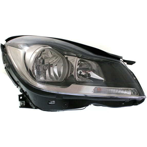 Headlight Compatible With 2012-2015 Mercedes Benz C63 AMG C350 Right Passenger Halogen With bulb(s)