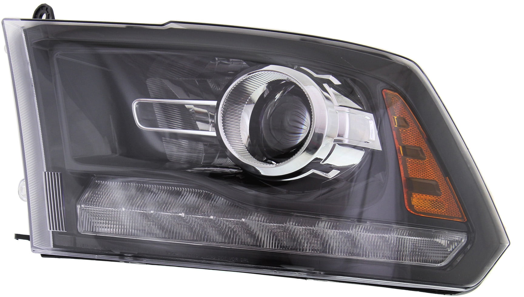 Headlight Compatible With 2013-2018 Ram 1500 2500 Left Driver Halogen With bulb(s)
