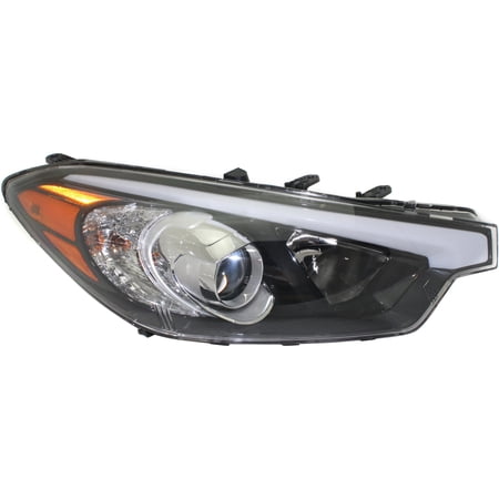 Headlight Compatible With 2014, 2016 Kia Forte Forte5 Right Passenger Halogen With bulb(s)