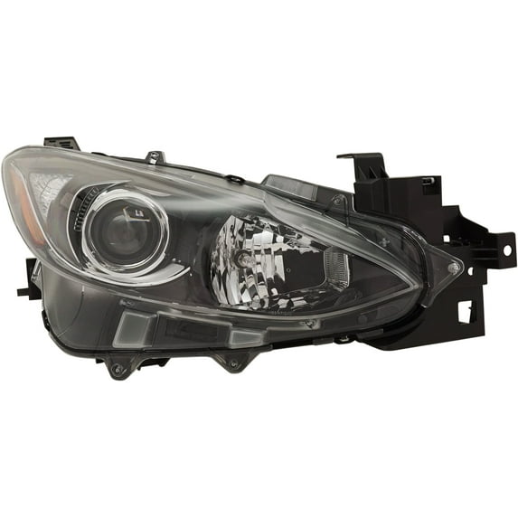 Headlight Compatible With 2014-2016 Mazda 3 Sport Right Passenger Halogen With bulb(s) CAPA Certified