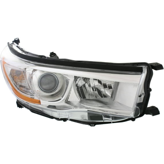 Headlight Compatible With 2014-2016 Toyota Highlander Right Passenger Halogen With bulb(s) CAPA Certified