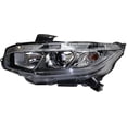 thumbnail image 1 of Headlight Compatible With 2016-2020 Honda Civic Left Driver Halogen With bulb(s) CAPA Certified, 1 of 5