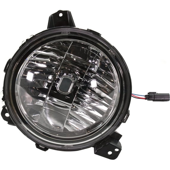 Headlight Compatible With 2018-2020 Jeep Wrangler 2020 Gladiator Left Driver Halogen With bulb(s)