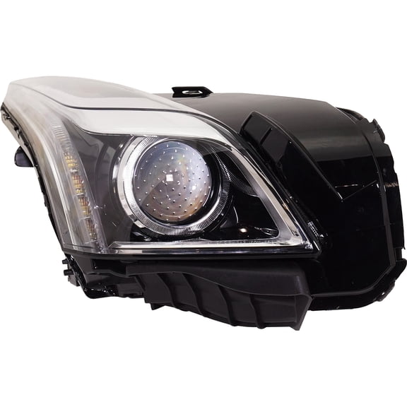 Headlight Compatible with 2014-2019 Cadillac CTS Right Passenger Halogen With bulb(s)