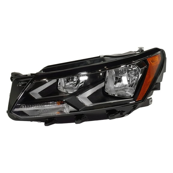 Headlight Compatible with 2016-2019 Volkswagen Passat Left Driver Halogen With bulb(s)