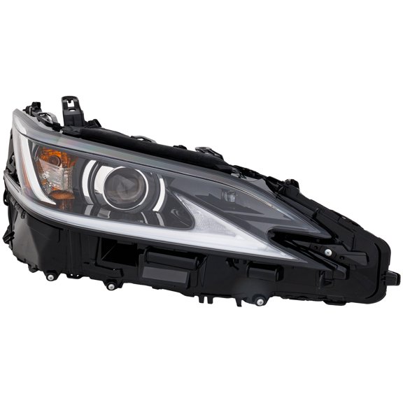 Headlight Compatible with 2021 Lexus ES250 2019-2021 ES300h Right Passenger LED With bulb(s)