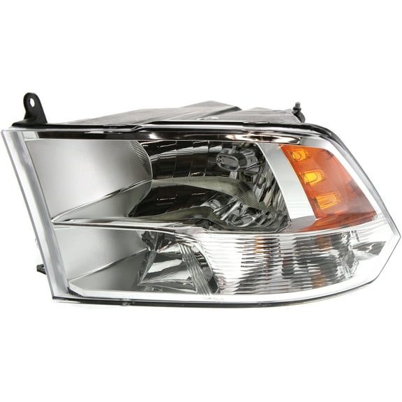 Headlight Compatible with DODGE RAM FULL SIZE P/U 2009-2012 LH Assembly Halogen with Quad Lamps (3500 To 7-23-2012) Code LME