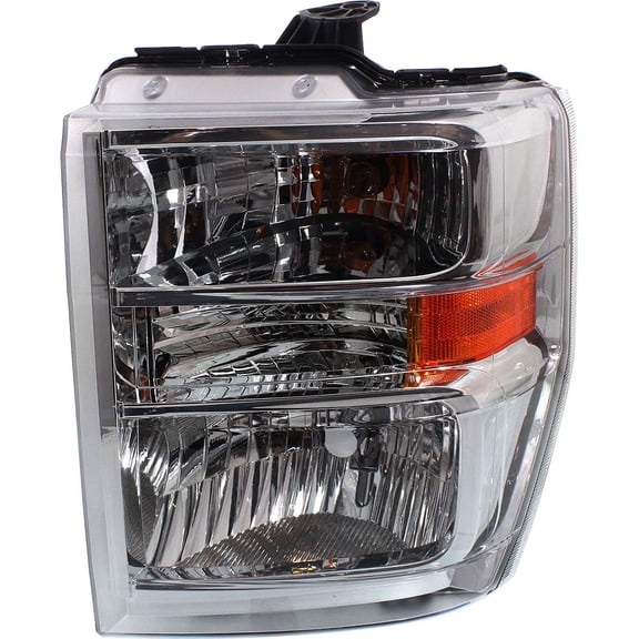Headlight Compatible with FORD ECONOLINE VAN 2008-2014 LH Assembly Halogen Aero Style - CAPA
