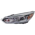 thumbnail image 1 of Headlight Compatible with FORD FOCUS 2015-2018 LH Assembly Halogen Black Interior DRL S/SE/SEL/ST/Titanium Models Hatchback/Sedan - CAPA, 1 of 5