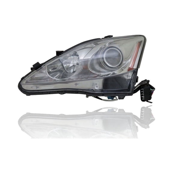 Headlight - Cooling Direct Fit/For 8117053400 09-10 Lexus IS250/350 - Halogen, Left Hand - Driver, NSF