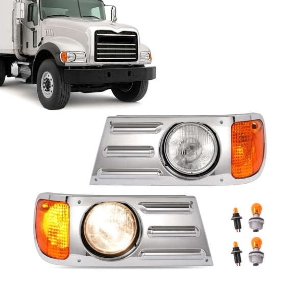 Headlight Corner Light Bezel For Mack Granite CV713 Truck #2M0534AM #2M0533AM