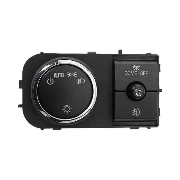 Headlight Dimmer Switch, For Chevy Avalanche Silverado Suburban 2007-2014 For GMC Sierra Yukon XL, Instrument Panel Switch Light Dimmer Switch Control Replaces# 25858705, 15096895-black