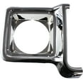 thumbnail image 1 of Headlight Door Compatible with CHEVROLET FULL SIZE PICKUP 1973-1978 / SUBURBAN 1973-1980 RH Chrome/Black (painted dark argent) Round, 1 of 5