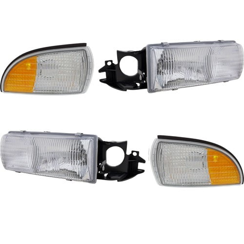 Headlight Driving Head light Headlamp Driver & Passenger Side for Chevy Olds