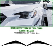 Headlight Eyebrow Trim Cover For Subaru WRX STI VB 2022-2025 Gloss Black