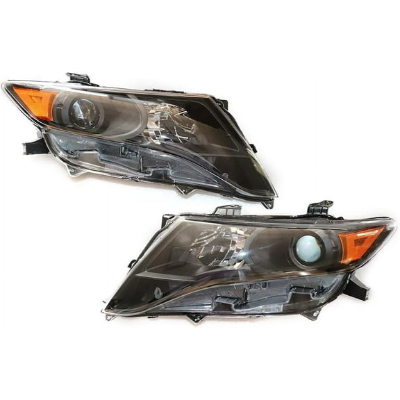 Headlight Fit For Toyota Venza 09-16, Durable Headlamps Left Driver & Right Passenger Sides Direct Replacement, Halogen High Brightness Front Headlight Set Perfect For Original Car(Left+Right)