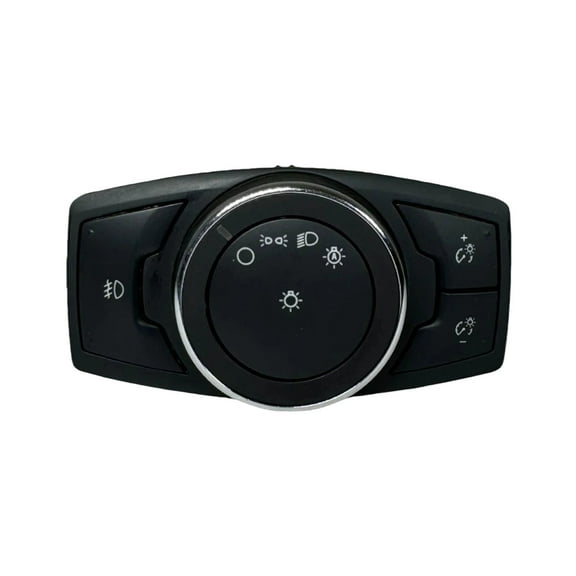 Headlight Fog Light Dimmer Switch For Ford Mustang 2015-2023 For Fusion 2013-2020 For Expedition Ranger F250 F350, Light Switch With Dimmer Assembly Replaces# DG9T13D061BEW-black