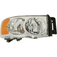 thumbnail image 1 of Headlight For 2002-2005 Dodge Ram 1500 Ram 2500 Ram 3500 Passenger Side w/ bulb, 1 of 11