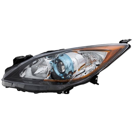 Headlight For 2012-2013 Mazda 3 and 3 Sport Hatchback or Sedan Left CAPA