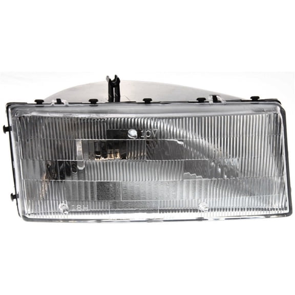 Headlight For Chrysler Dodge Plymouth Right Clear Lens Halogen With Bulb Fits select: 1990-1992 CHRYSLER LEBARON, 1989-1995 PLYMOUTH ACCLAIM