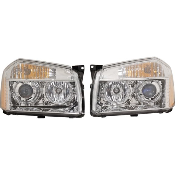 Headlight For Dodge 05-07 Magnum Wagon Driver or Passenger Side Halogen Chrome