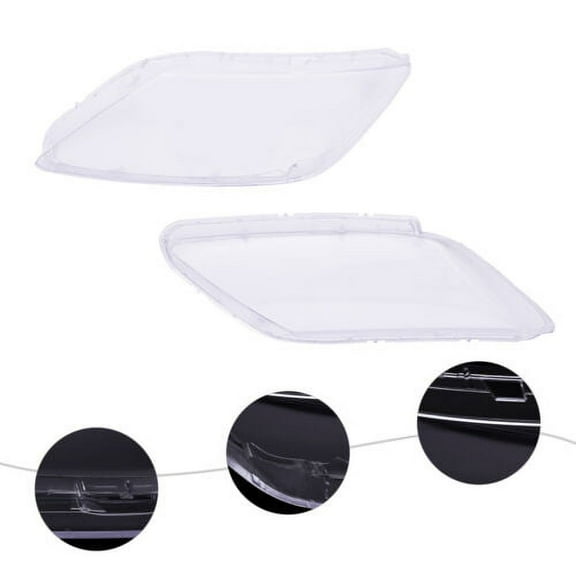 Headlight Front Lampshade Clear Lens Cover For Mazda CX-7 2007-2012 Left+Right