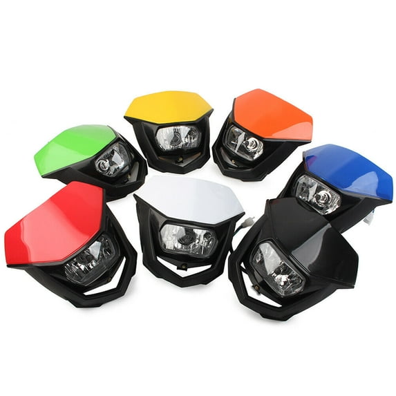 Headlight Head Lamp Fairing For Supermoto Bike Dirt Bike Motor Green Universal